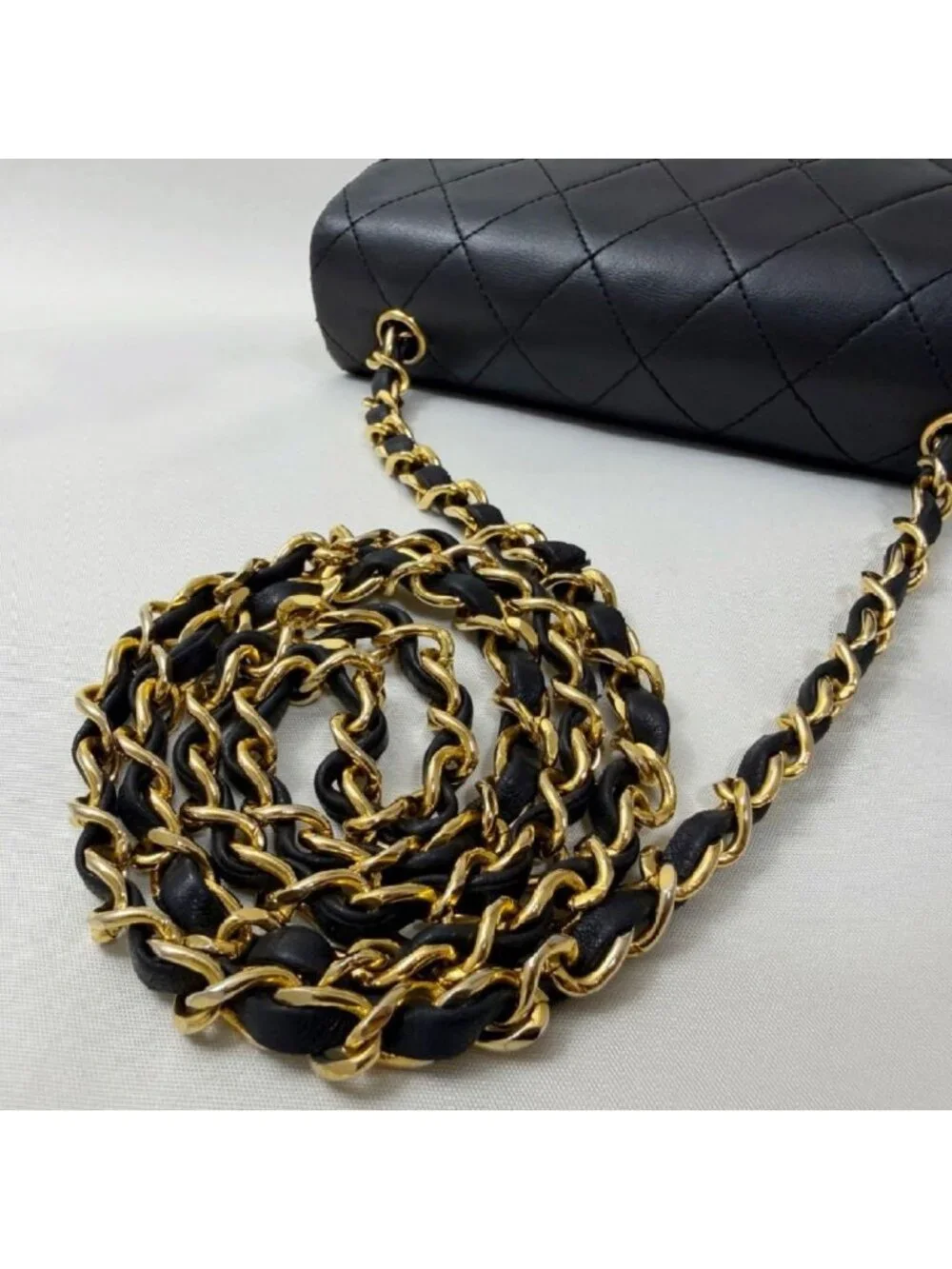 Chanel Lambskin Full Flap Quilted Chain Shoulder